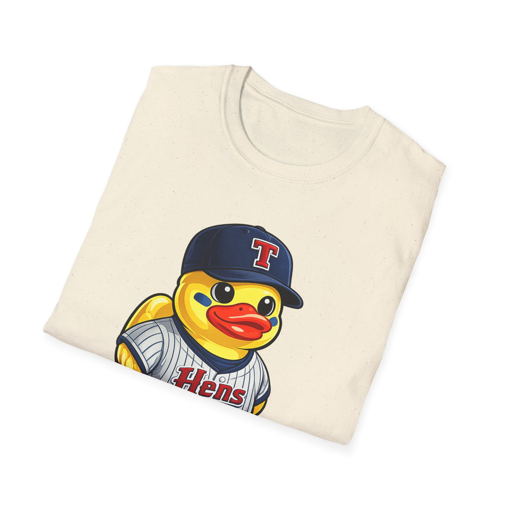 Rubber Duck Baseball T-Shirt — Cute Mascot Team Jersey Graphic Tee