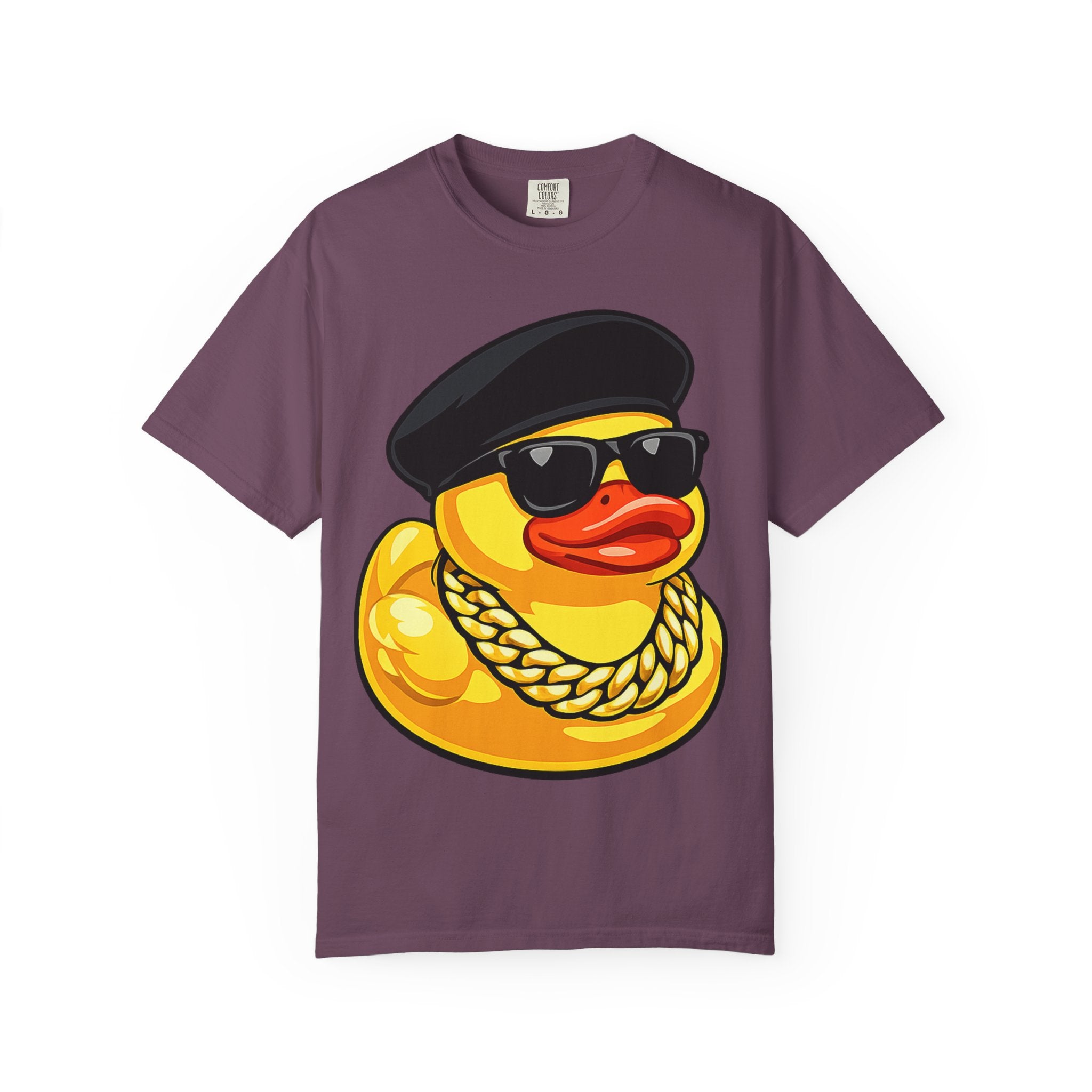 Cool Rubber Duck T-Shirt — Retro New Jack Ducky with Sunglasses & Chain