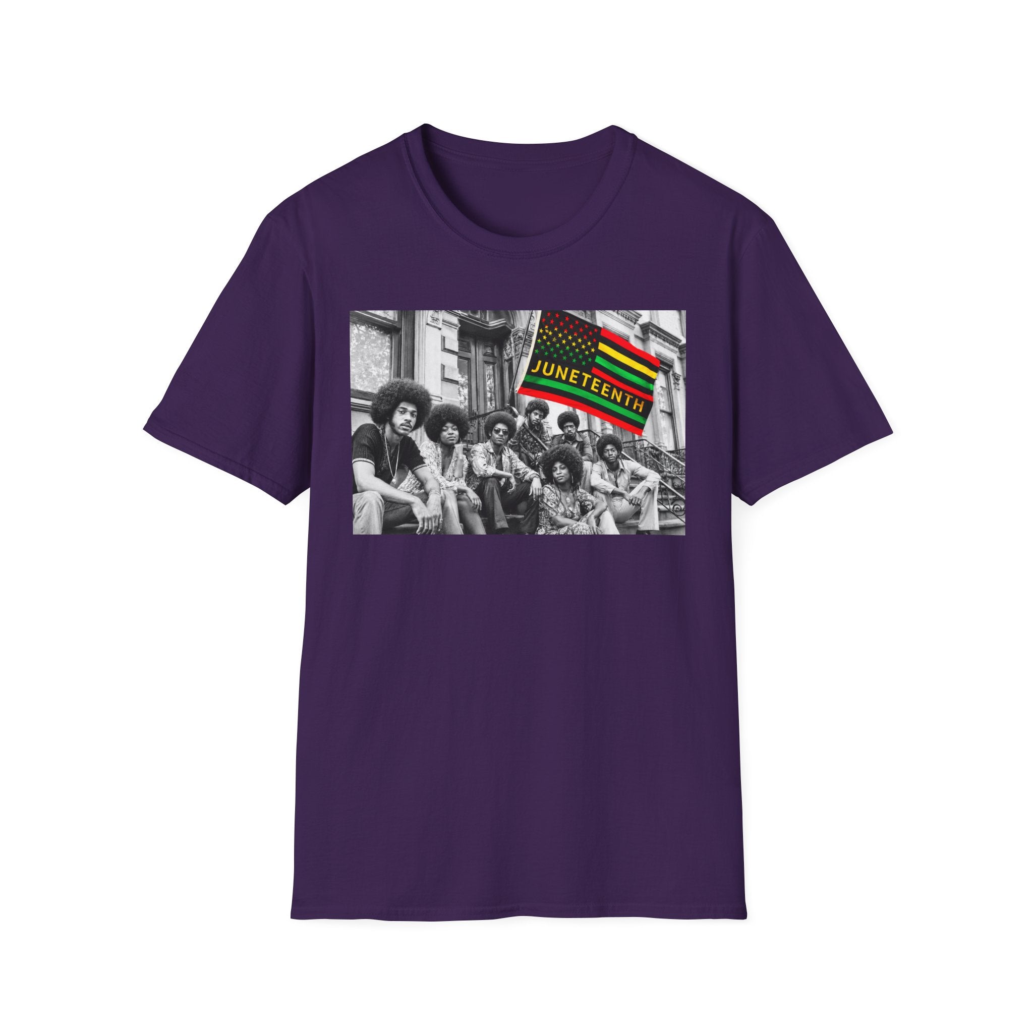 Juneteenth Celebration T-Shirt — Vintage Black History Flag Design