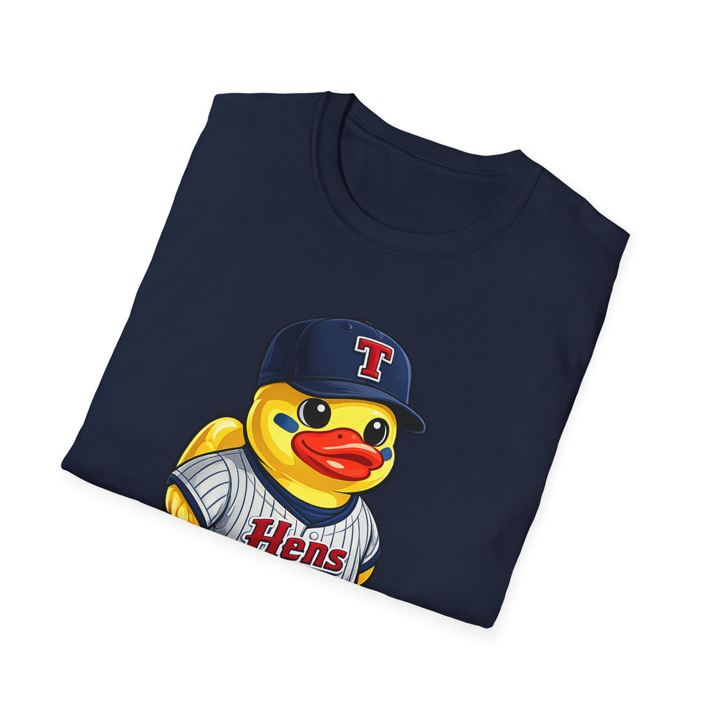 Rubber Duck Baseball T-Shirt — Cute Mascot Team Jersey Graphic Tee