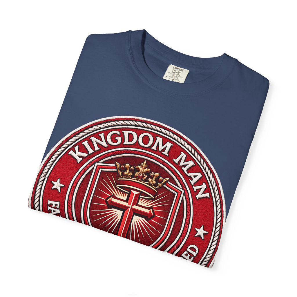 Kingdom Man T-Shirt — Faithful • Obedient • Blessed Christian Tee