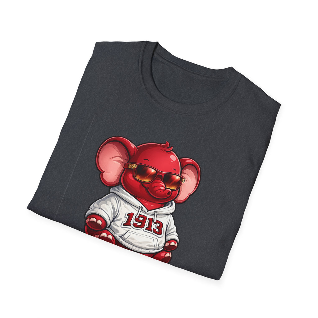 Elephant Mascot Tee — 1913 Red Elephant Graphic T-Shirt