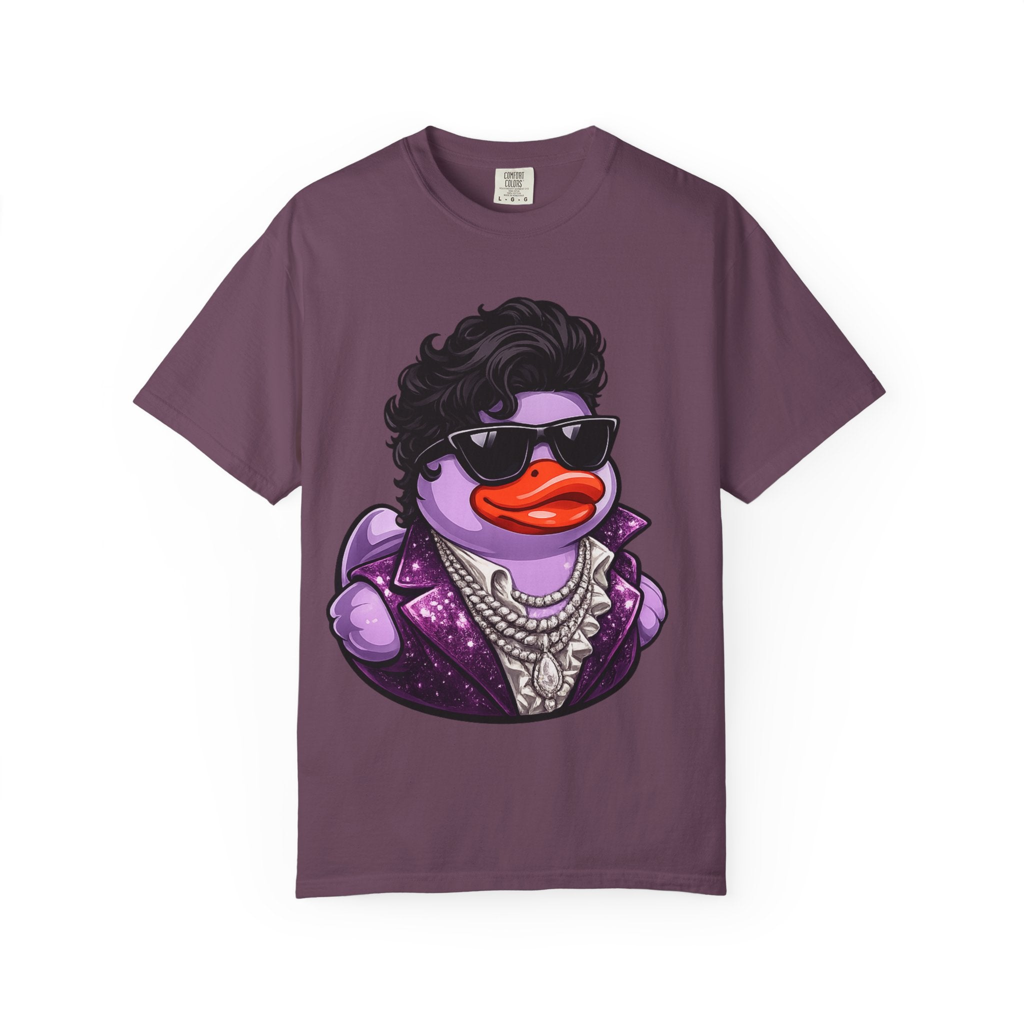 Purple Rock and Soul Rubber Duck graphic T-Shirt
