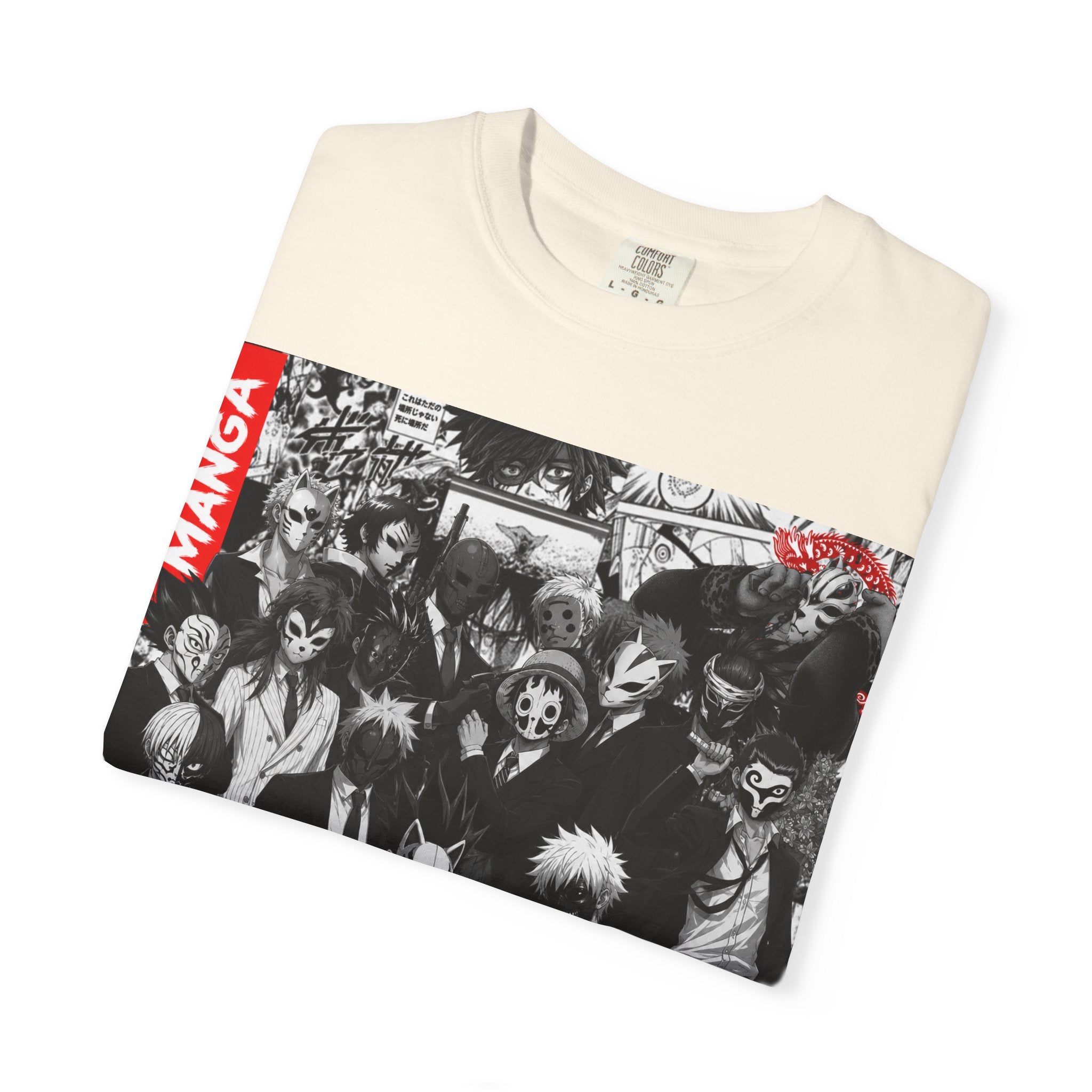 Manga Mask  Collage T-Shirt