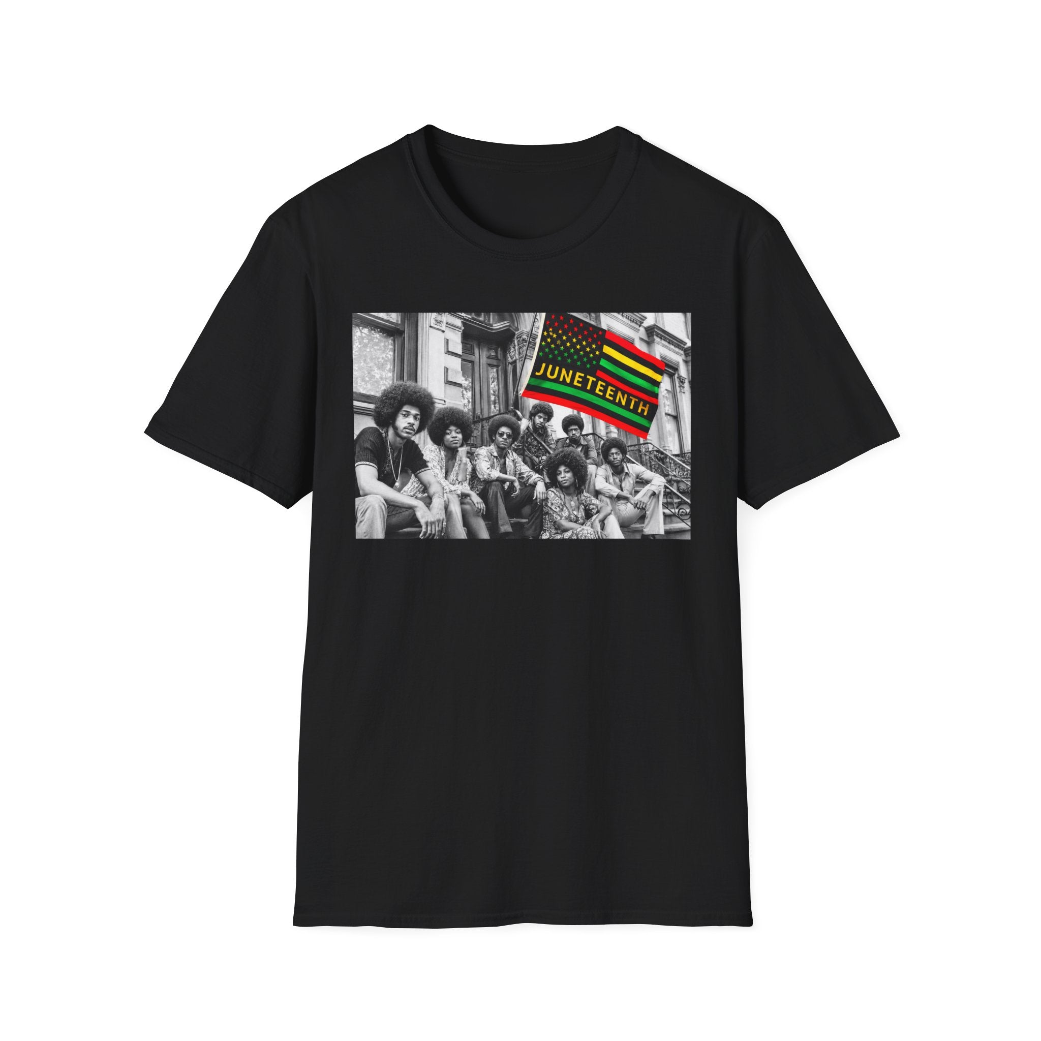 Juneteenth Celebration T-Shirt — Vintage Black History Flag Design