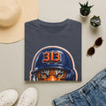 Tiger Mascot Tee —  Helmet Graphic Baseball T-Shirt