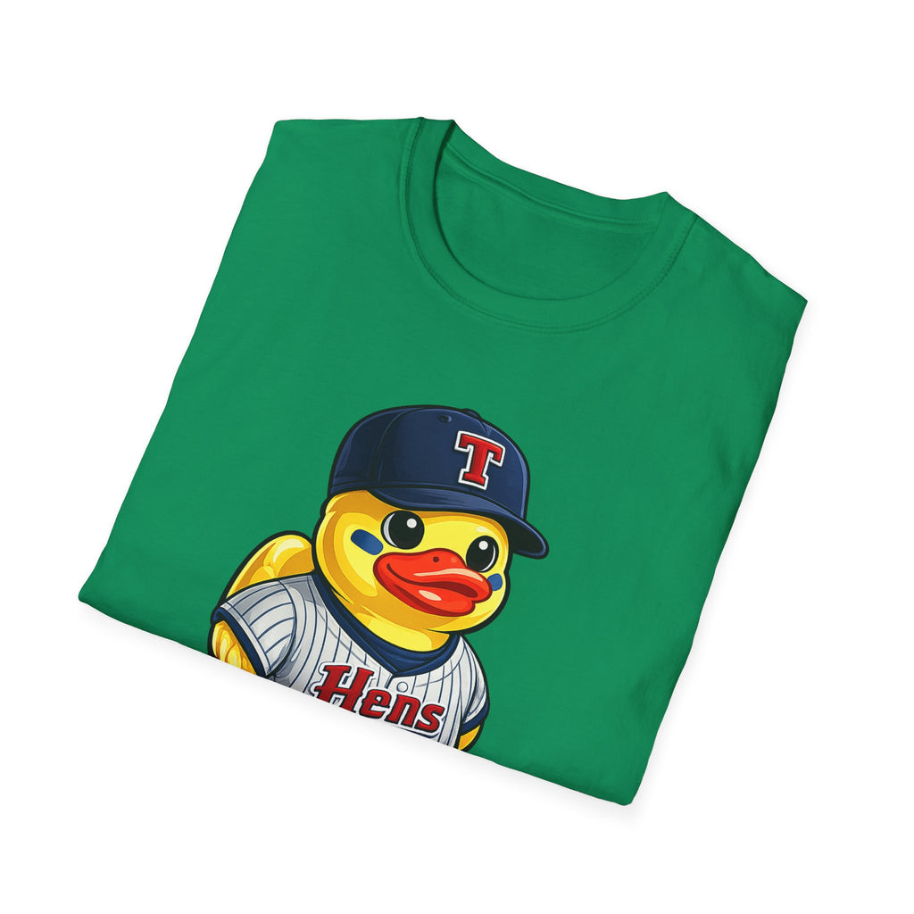Rubber Duck Baseball T-Shirt — Cute Mascot Team Jersey Graphic Tee
