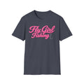 Fly Girl Fishing T-Shirt — Pink Script Women’s Fishing Tee