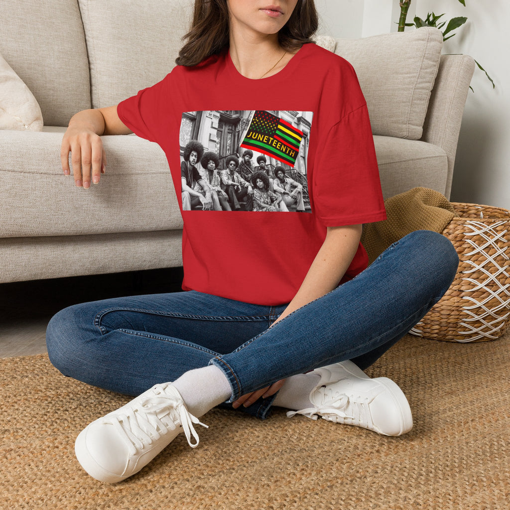 Juneteenth Celebration T-Shirt — Vintage Black History Flag Design