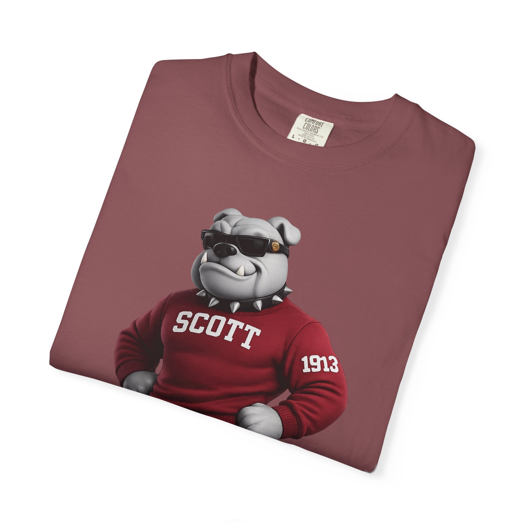Bulldogs Mascot T-Shirt — 'Scott' Vintage Team Tee