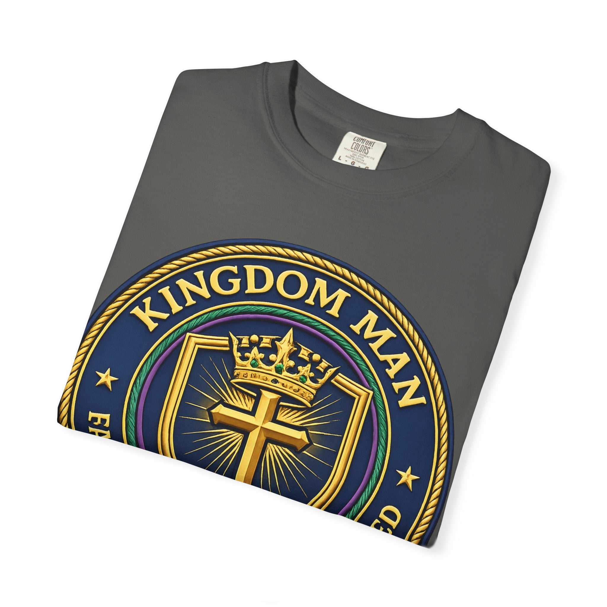 Kingdom Man T-Shirt — Faithful • Obedient • Blessed Christian Tee