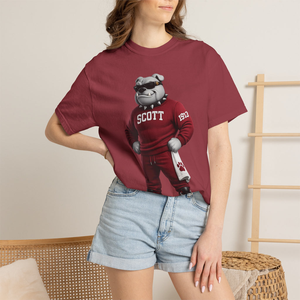Bulldogs Mascot T-Shirt — 'Scott' Vintage Team Tee