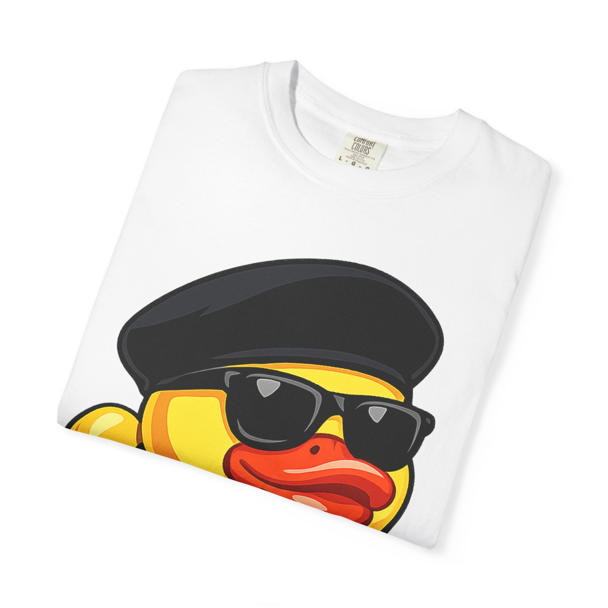 Cool Rubber Duck T-Shirt — Retro New Jack Ducky with Sunglasses & Chain