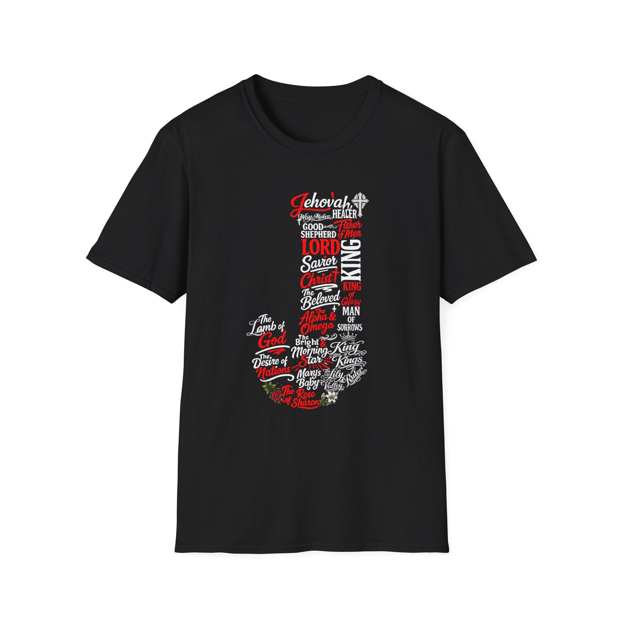 Faith Typography T-Shirt — Christian Inspirational Word Art Tee