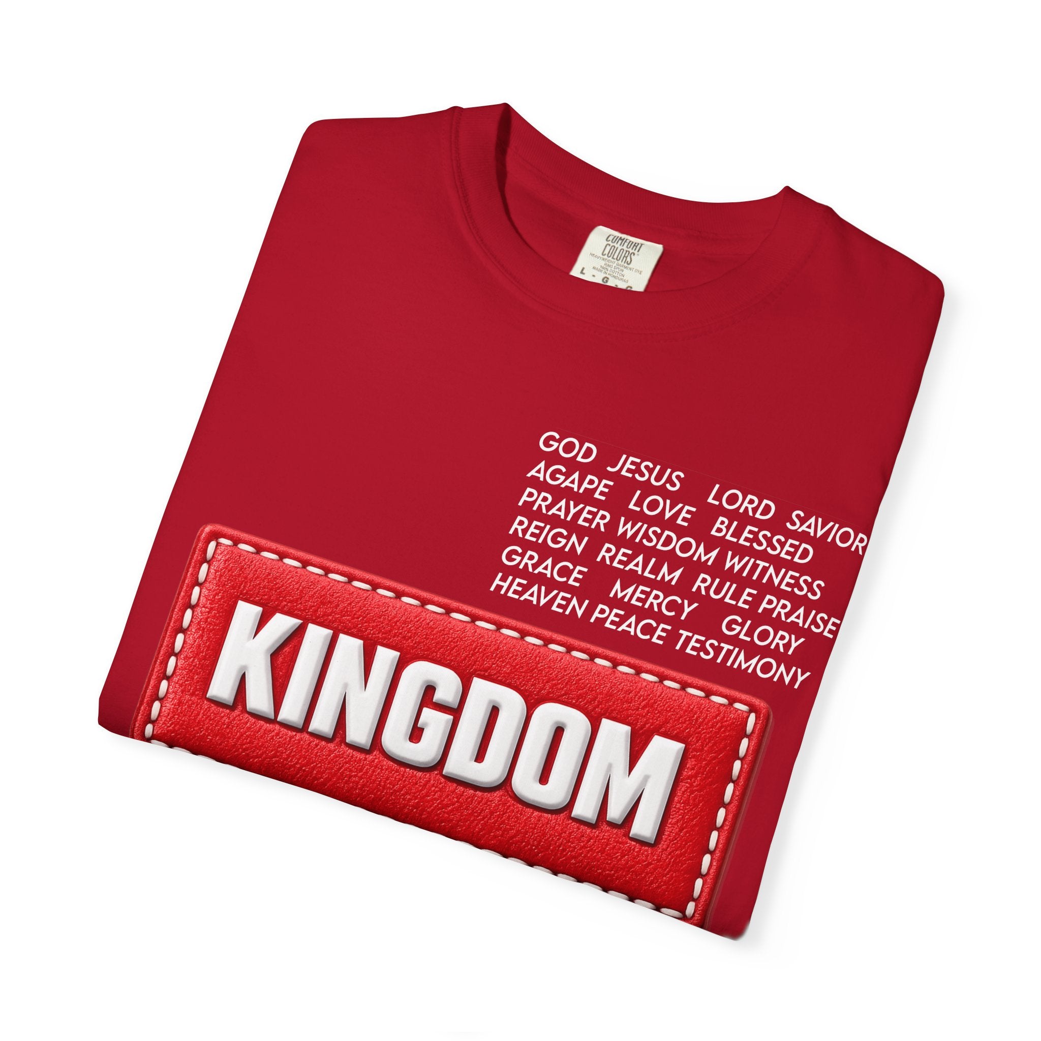 Kingdom Faith T-Shirt — Christian Inspirational Tee with 'KINGDOM' Text