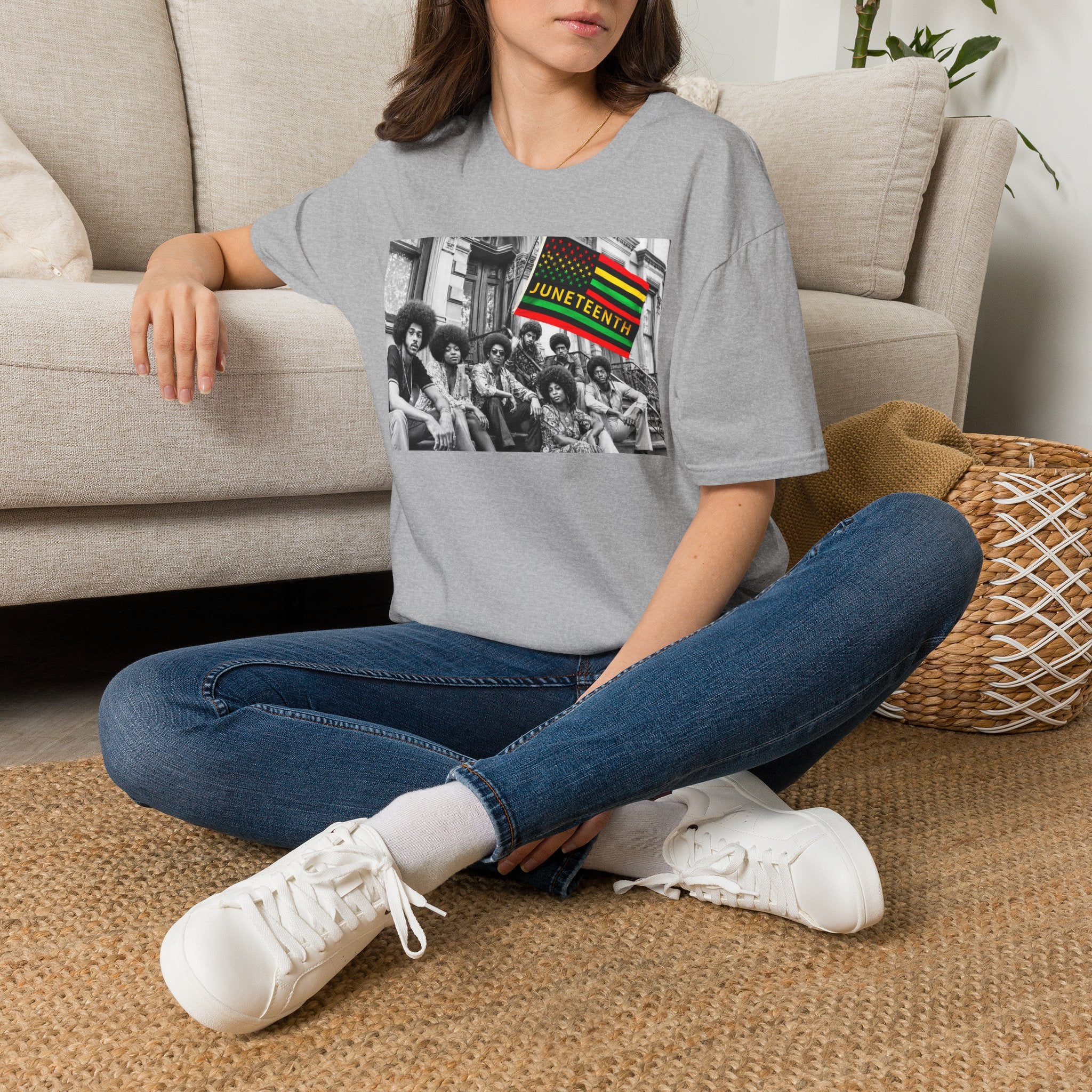 Juneteenth Celebration T-Shirt — Vintage Black History Flag Design