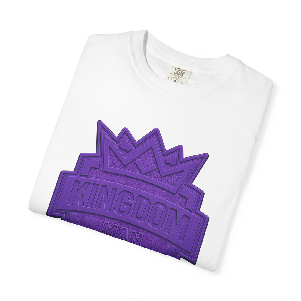 Kingdom Shield T-Shirt — Purple Crest Cross Graphic Tee