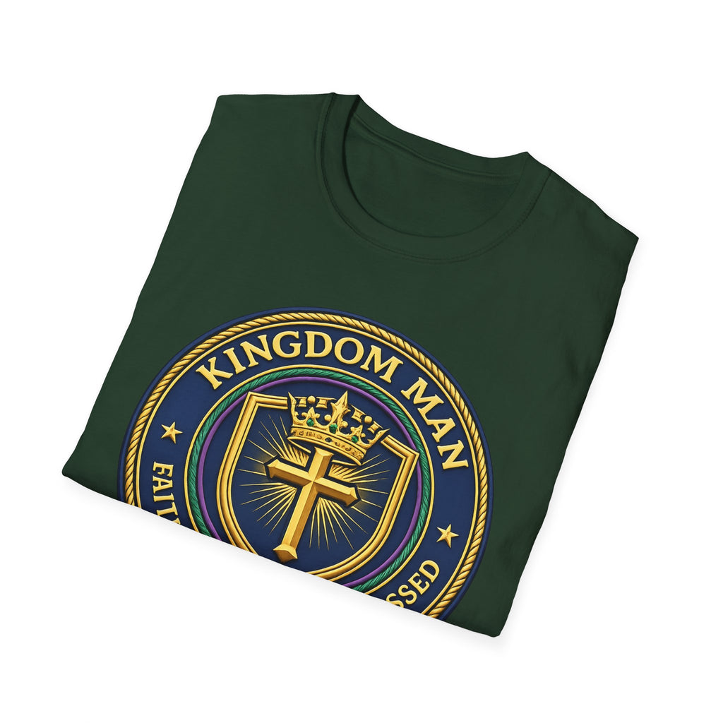 Kingdom Man T-Shirt — Faithful Obedient Blessed Christian Graphic Tee