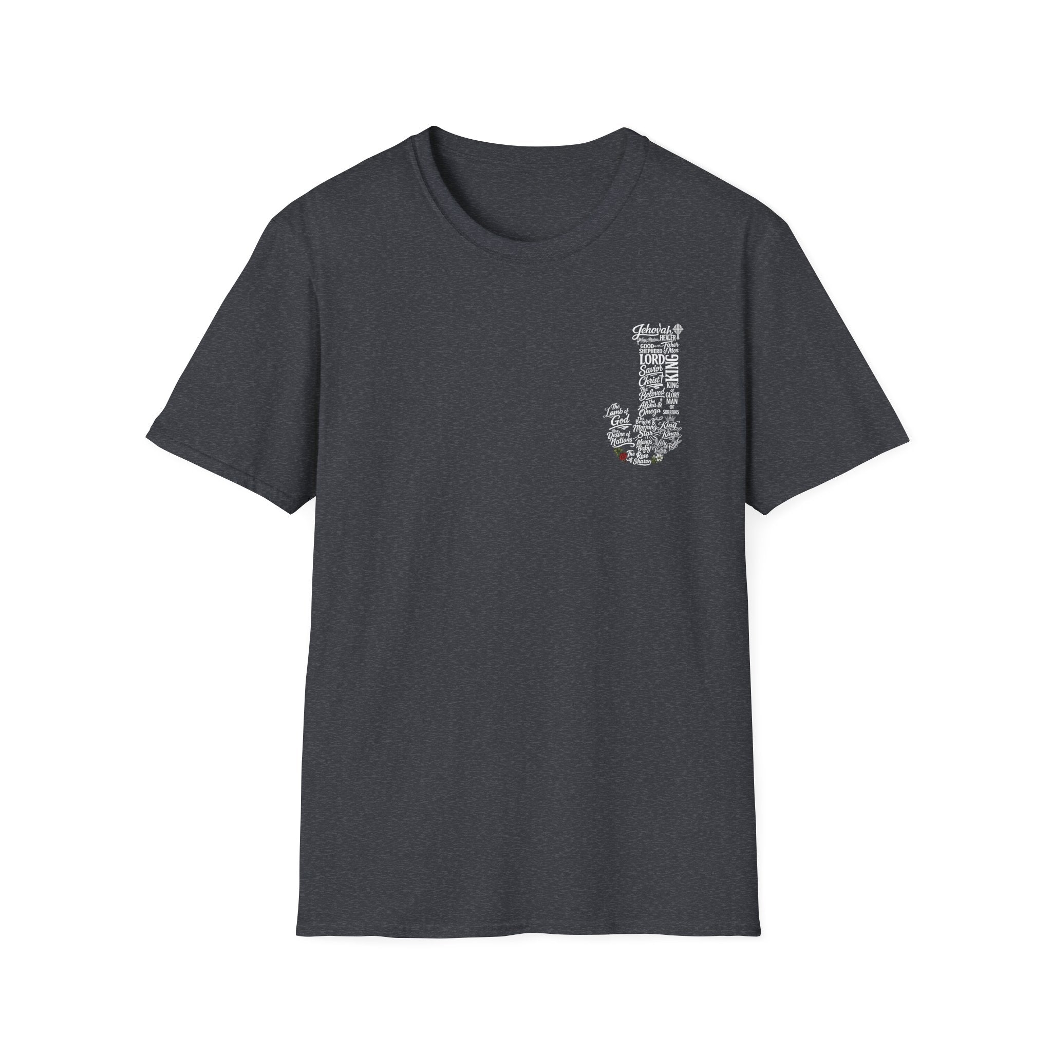 Faith based Typography tee front and back