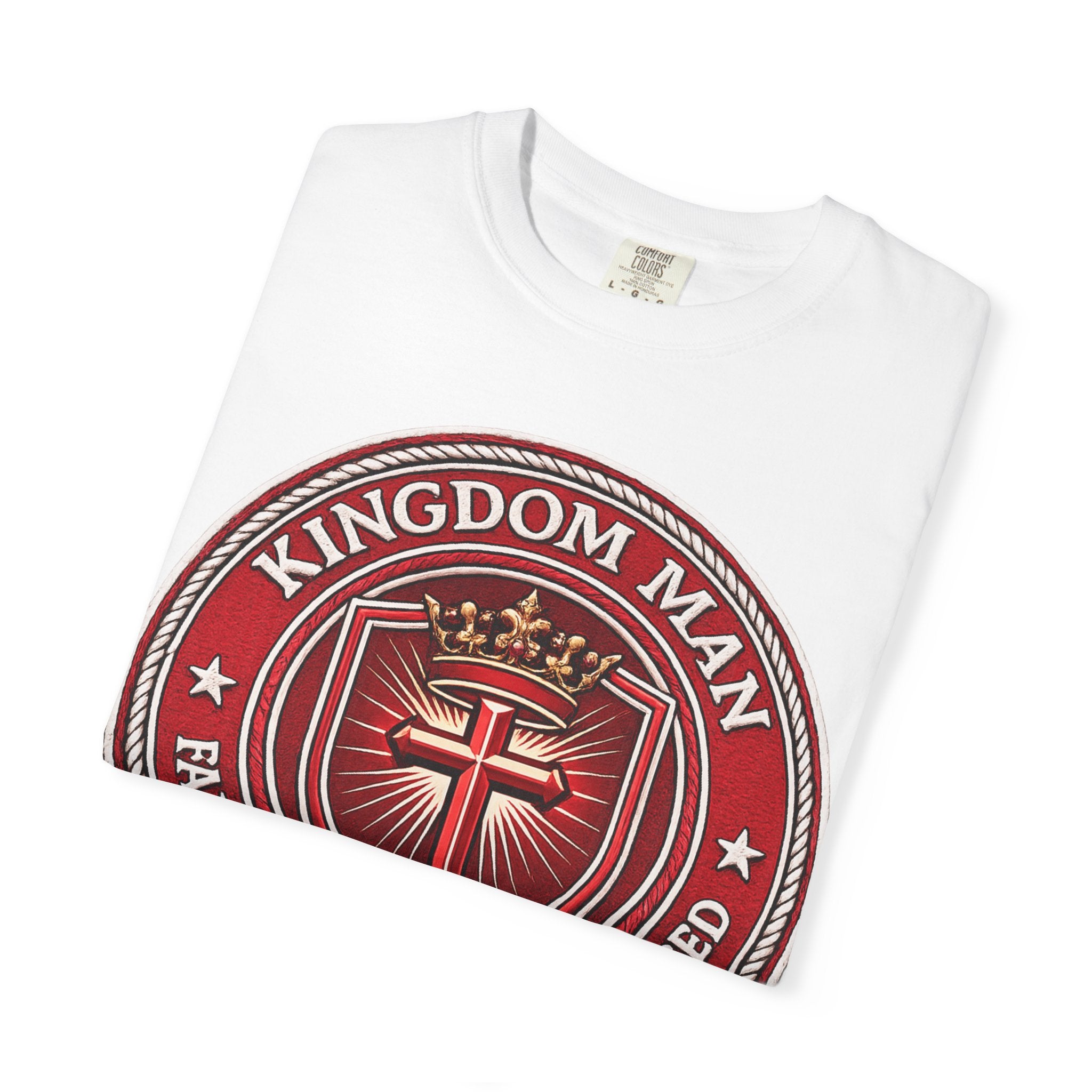 Kingdom Man T-Shirt — Faithful • Obedient • Blessed Christian Tee