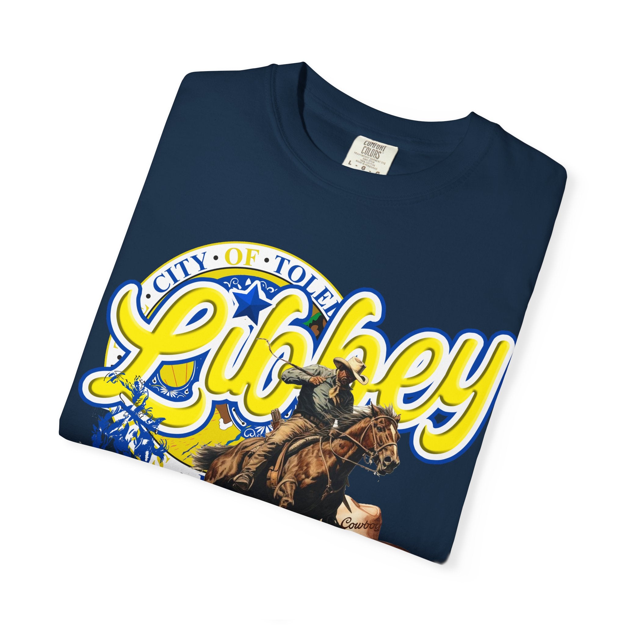 Libbey Western Throwback T-Shirt — Cowboy Horse Roping Graphic Tee