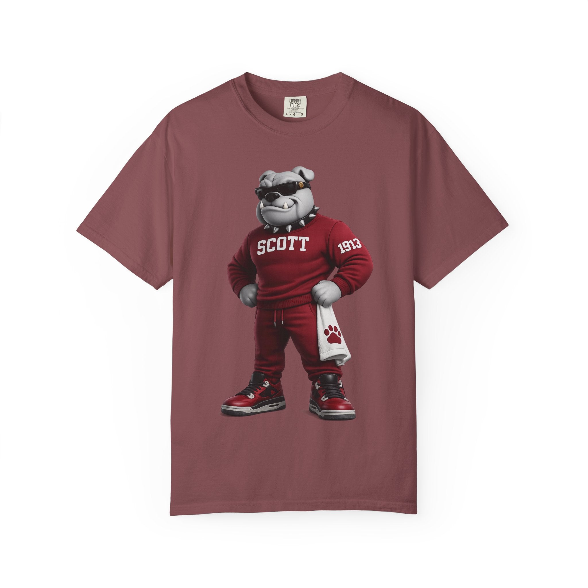 Bulldogs Mascot T-Shirt — 'Scott' Vintage Team Tee
