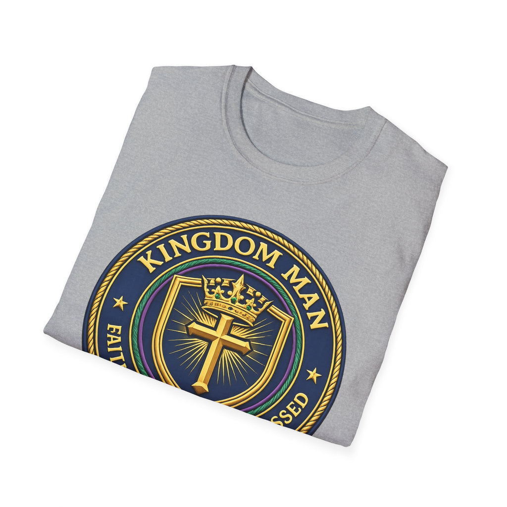 Kingdom Man T-Shirt — Faithful Obedient Blessed Christian Graphic Tee