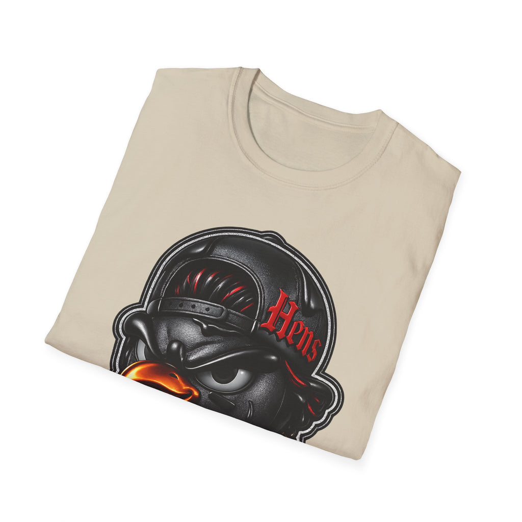 Hens Streetwear T-Shirt — Urban Black and Red themed Graphic Tee