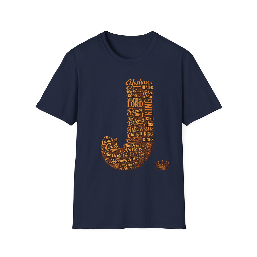 Christian Faith T-Shirt — 'Lord Savior King' Typography Design