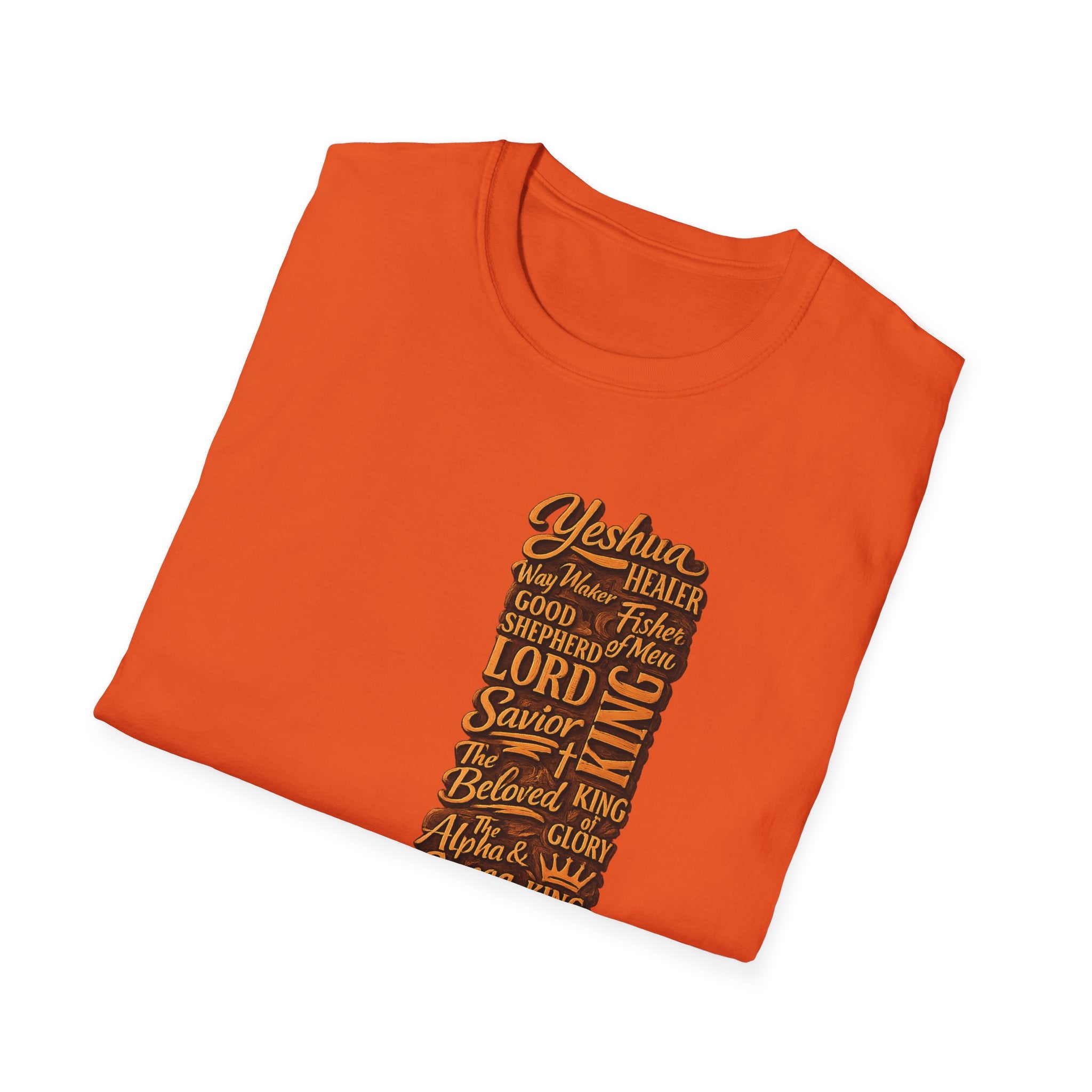 Christian Faith T-Shirt — 'Lord Savior King' Typography Design