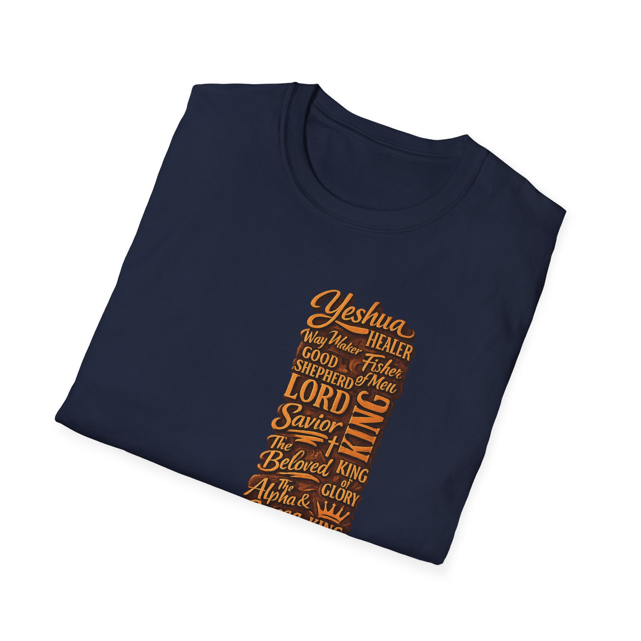 Christian Faith T-Shirt — 'Lord Savior King' Typography Design