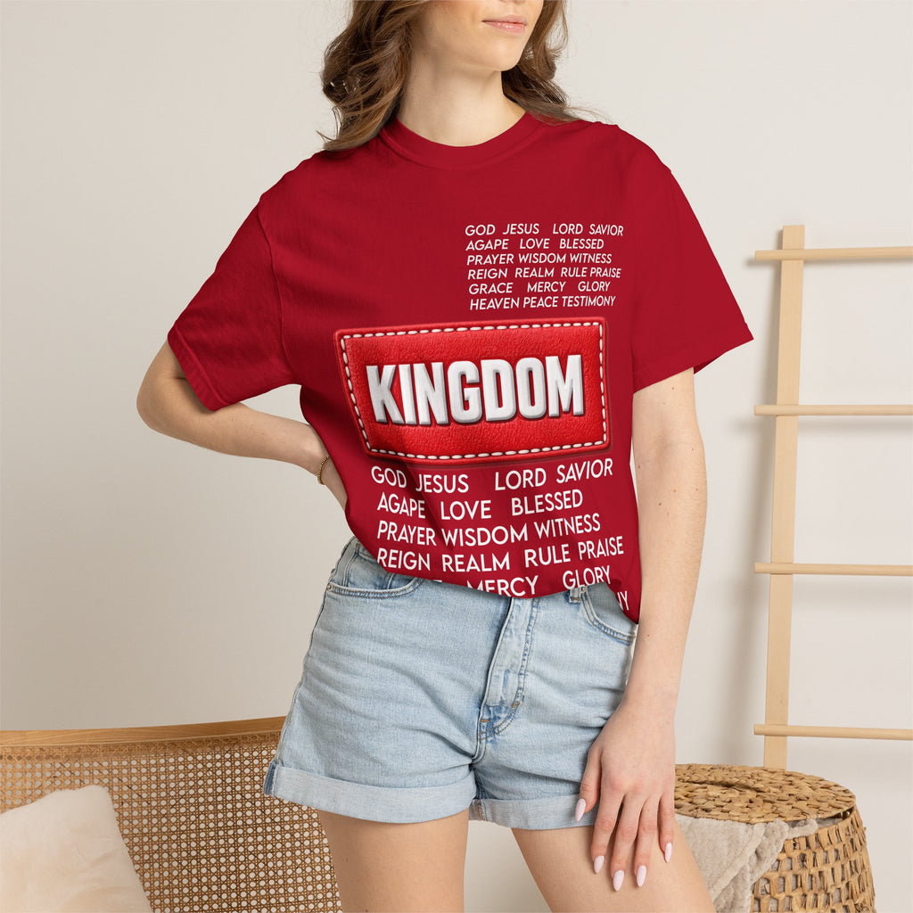 Kingdom Faith T-Shirt — Christian Inspirational Tee with 'KINGDOM' Text