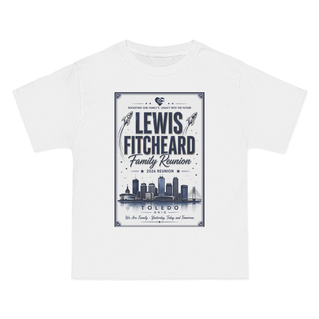 Family Reunion T-Shirt — Personalized "Lewis Fitcheard" Vintage City Poster Design 6xl