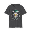 Eagle Helmet T‑Shirt — Fierce Pilot Graphic Tee for Aviation & Biker Fans