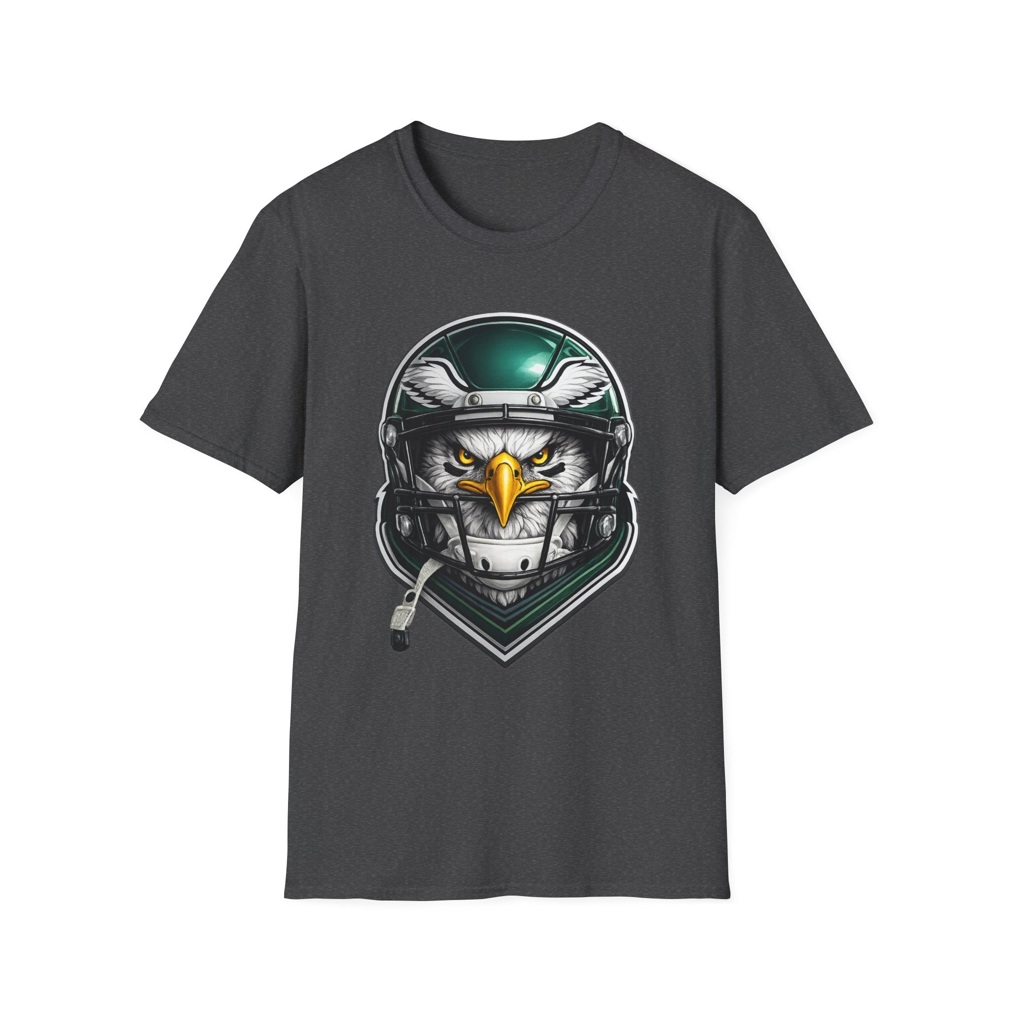 Eagle Helmet T‑Shirt — Fierce Pilot Graphic Tee for Aviation & Biker Fans