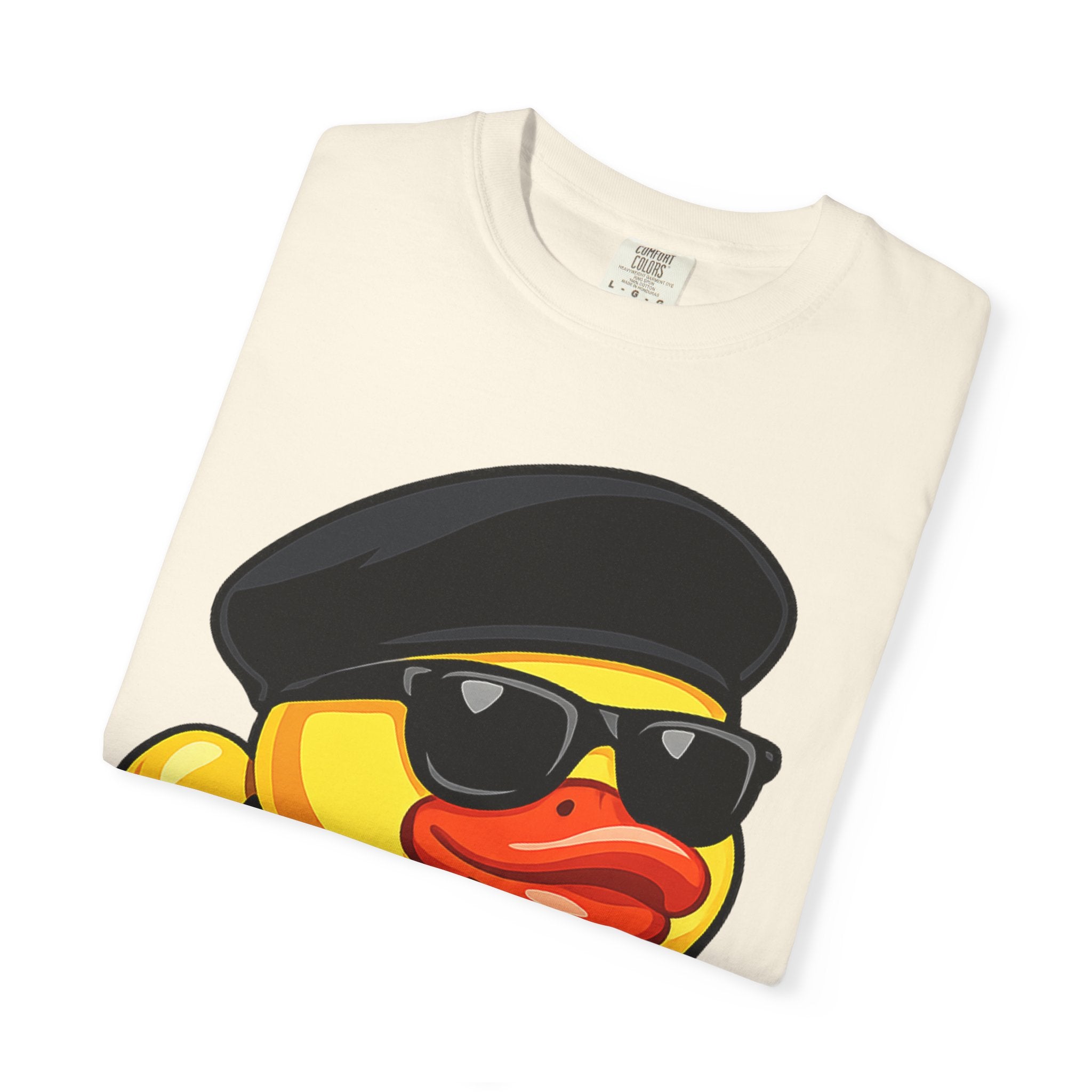Cool Rubber Duck T-Shirt — Retro New Jack Ducky with Sunglasses & Chain