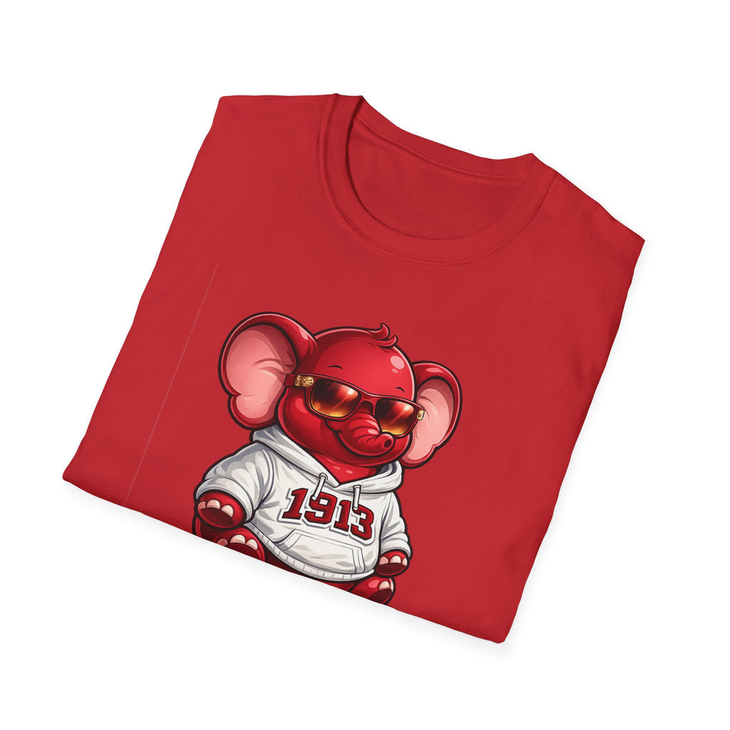 Elephant Mascot Tee — 1913 Red Elephant Graphic T-Shirt