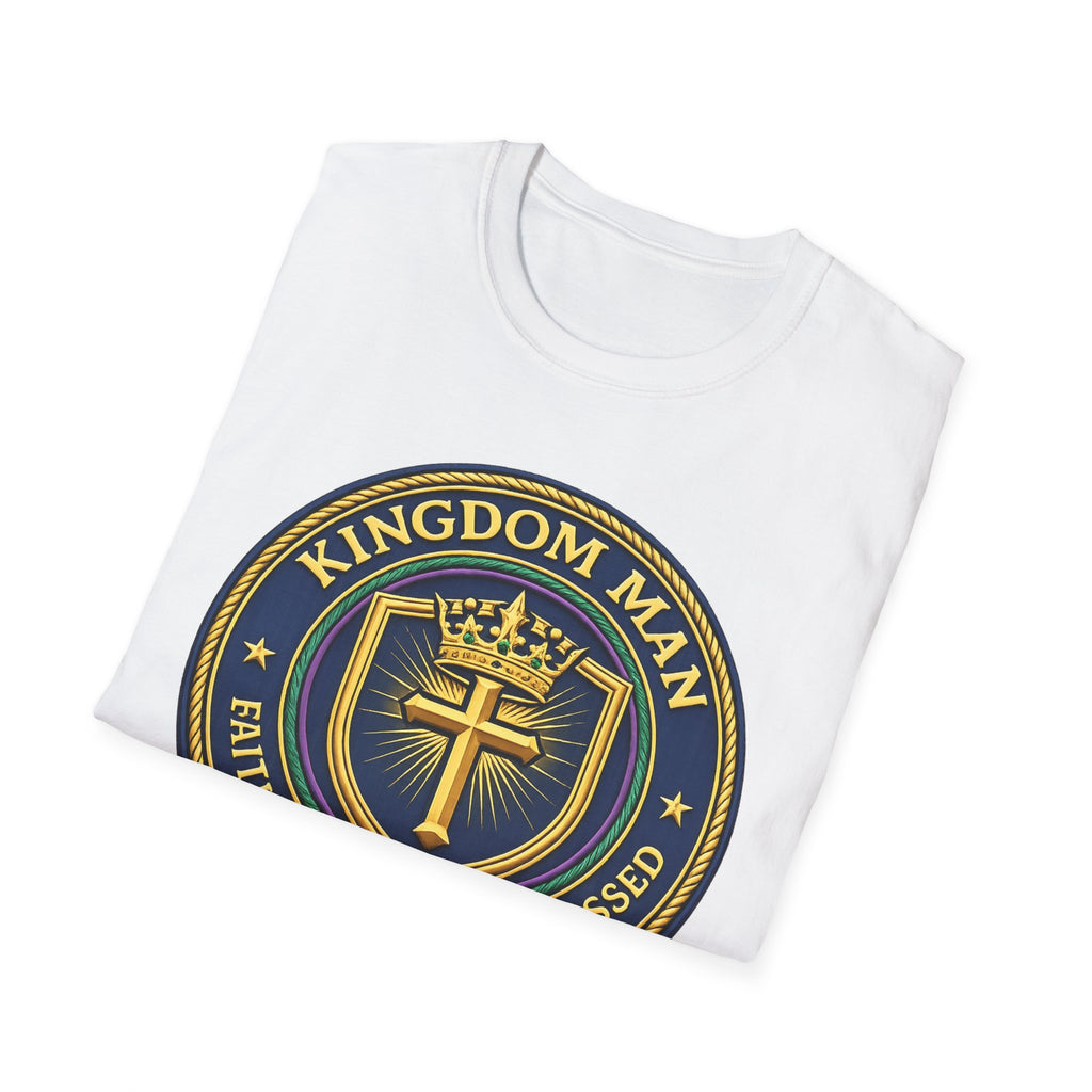 Kingdom Man T-Shirt — Faithful Obedient Blessed Christian Graphic Tee