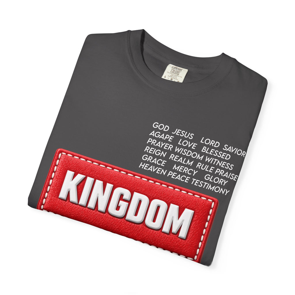 Kingdom Faith T-Shirt — Christian Inspirational Tee with 'KINGDOM' Text