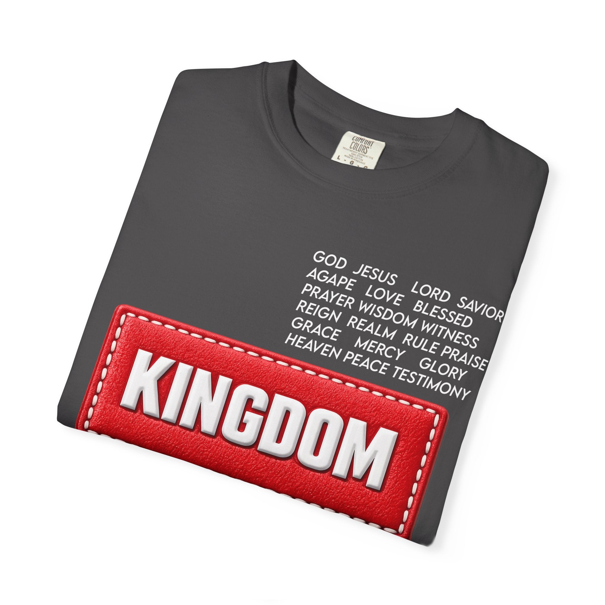 Kingdom Faith T-Shirt — Christian Inspirational Tee with 'KINGDOM' Text