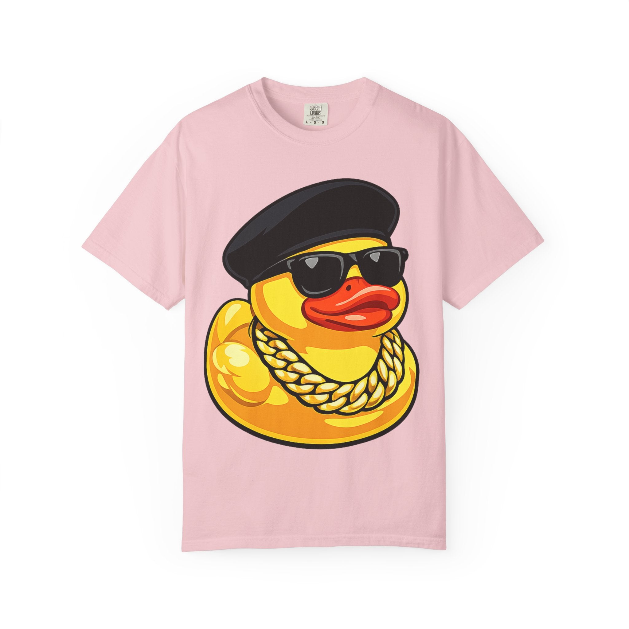 Cool Rubber Duck T-Shirt — Retro New Jack Ducky with Sunglasses & Chain