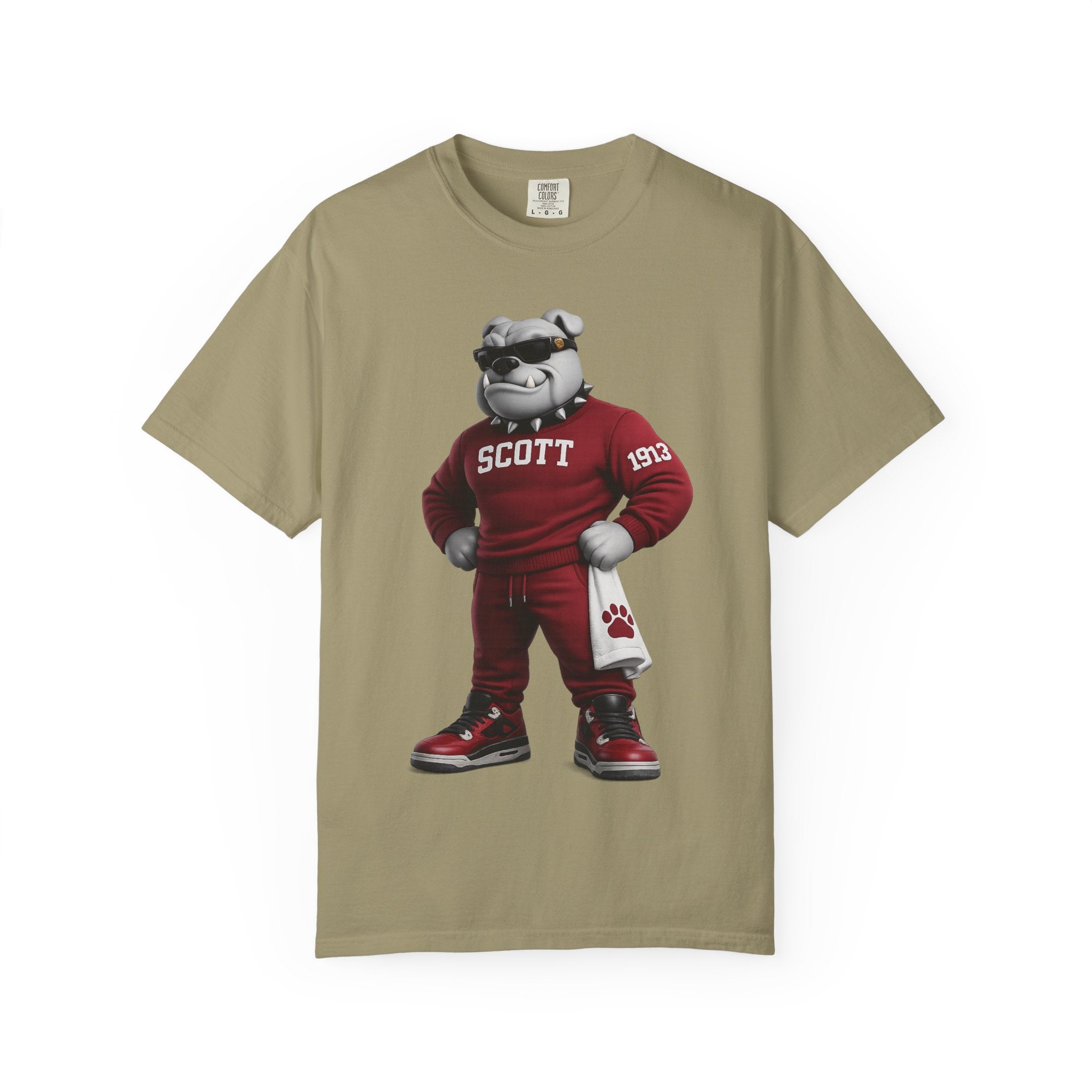 Bulldogs Mascot T-Shirt — 'Scott' Vintage Team Tee