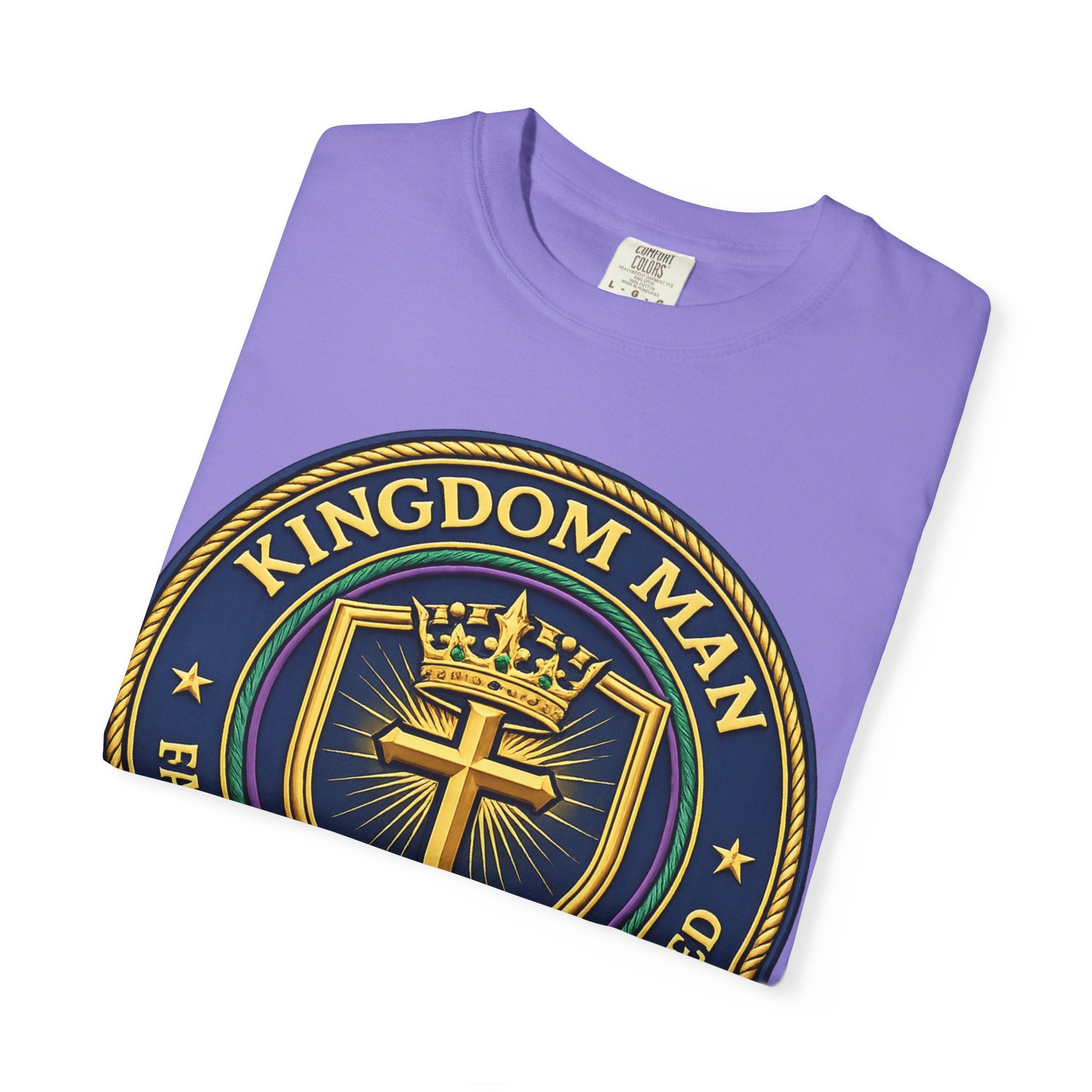 Kingdom Man T-Shirt — Faithful • Obedient • Blessed Christian Tee