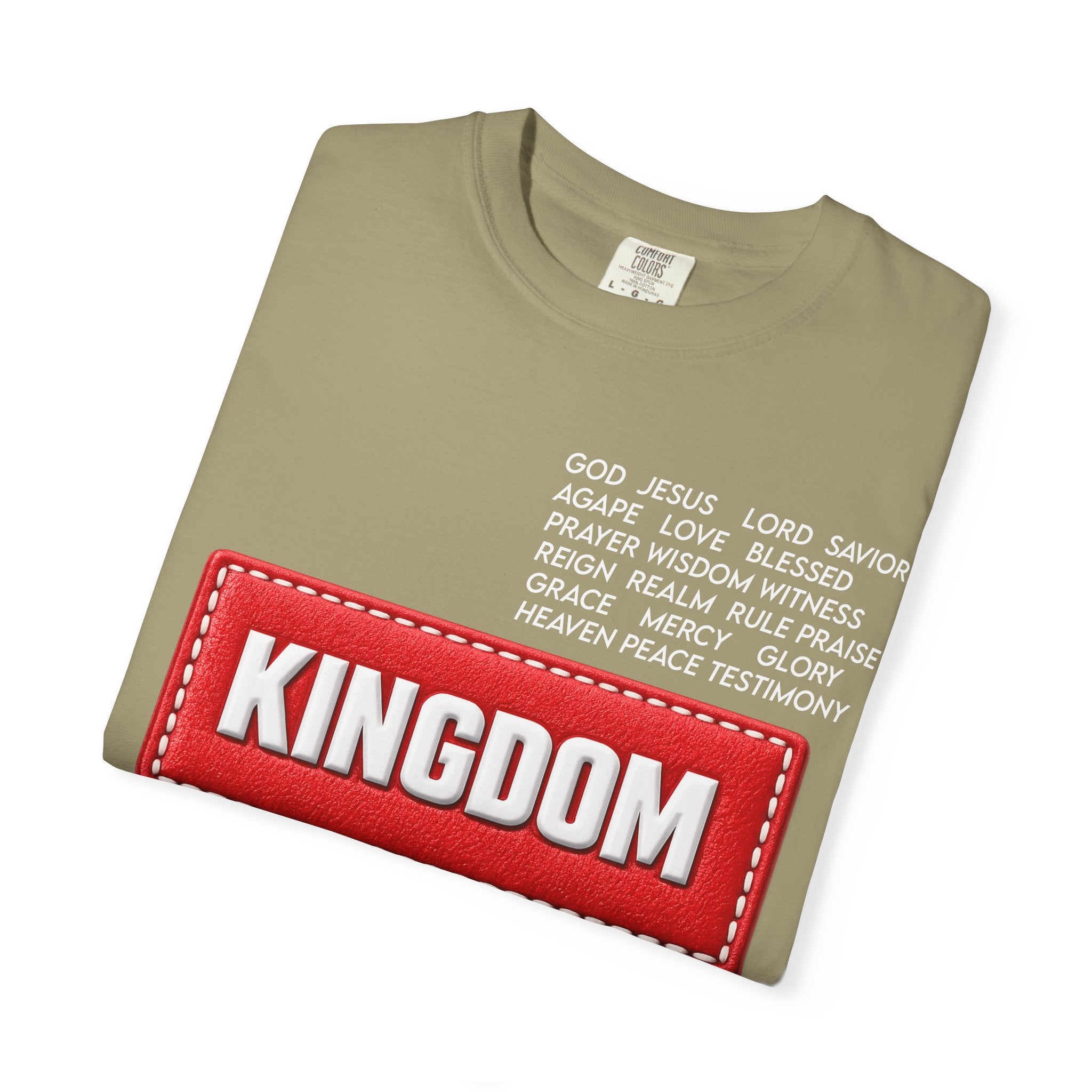 Kingdom Faith T-Shirt — Christian Inspirational Tee with 'KINGDOM' Text