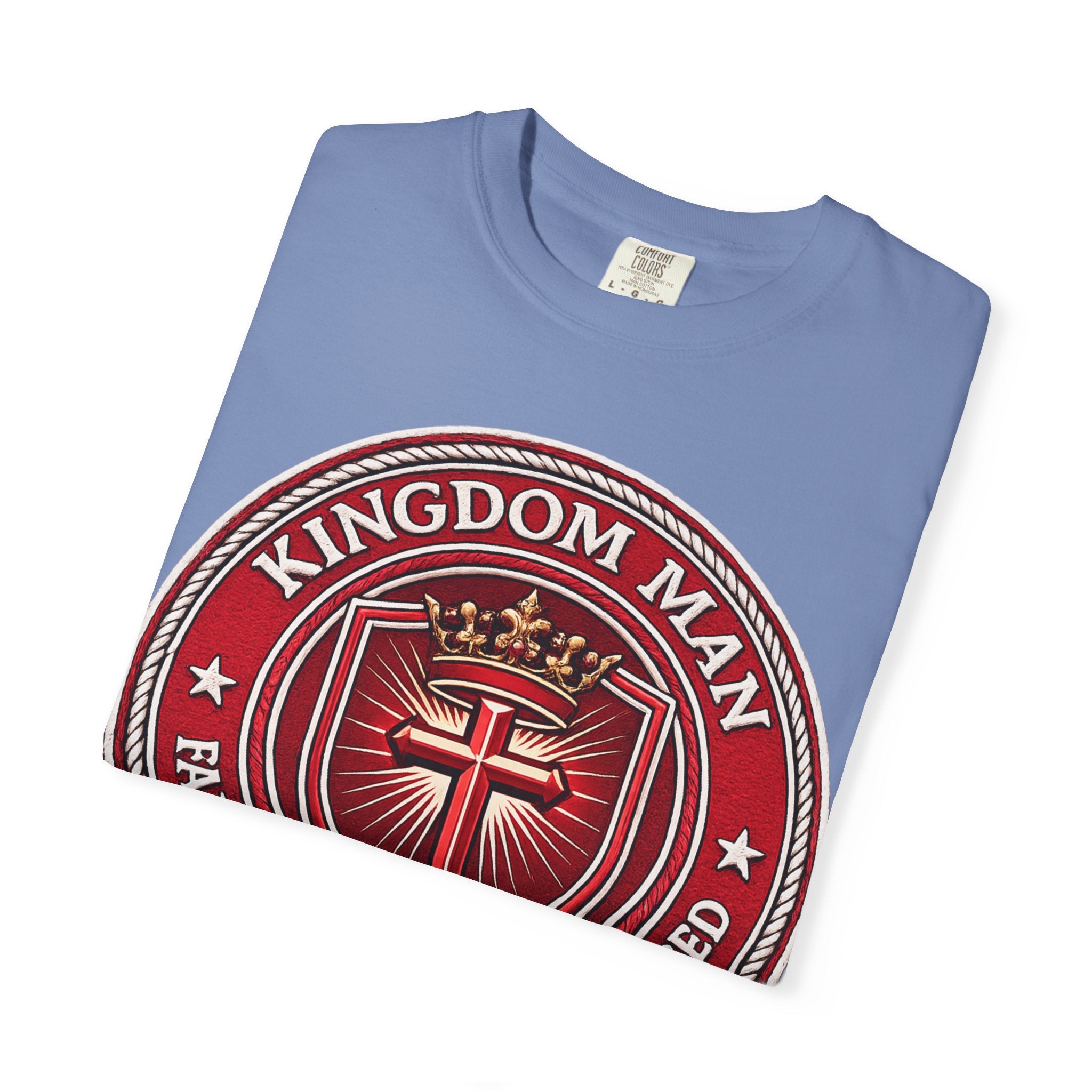Kingdom Man T-Shirt — Faithful • Obedient • Blessed Christian Tee