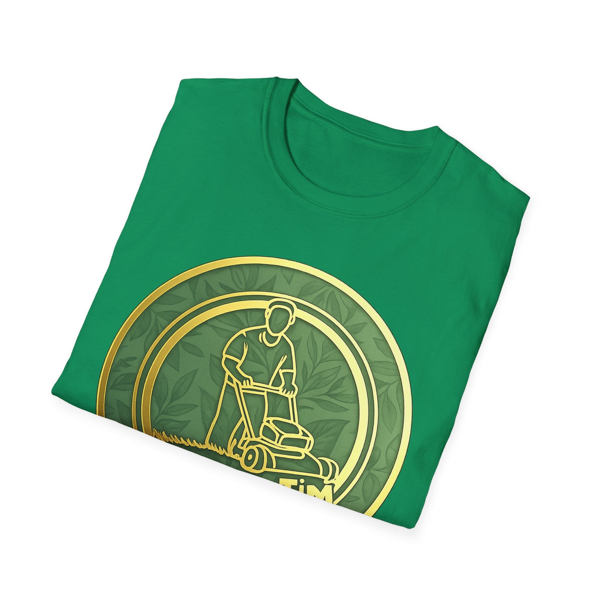 Lawn Care Logo T-Shirt — "Trims By Tim" Gardening Tee