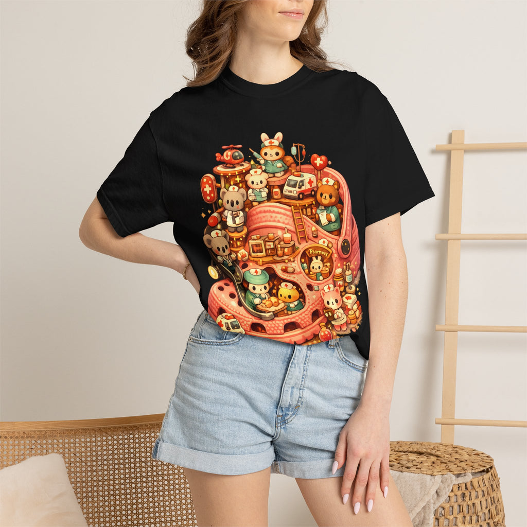 Cute Animal Sneaker Tee — Kawaii Shoe Crew Graphic T-Shirt