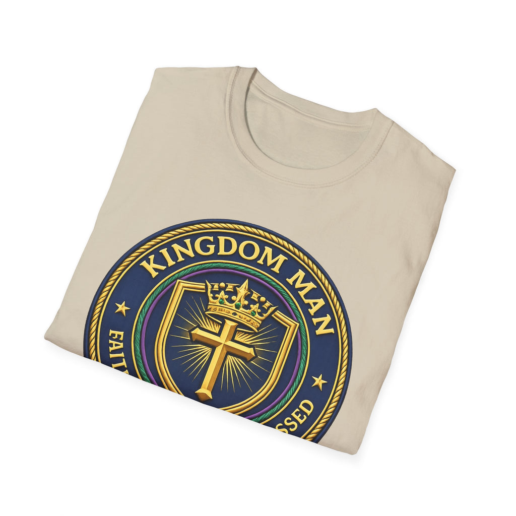 Kingdom Man T-Shirt — Faithful Obedient Blessed Christian Graphic Tee