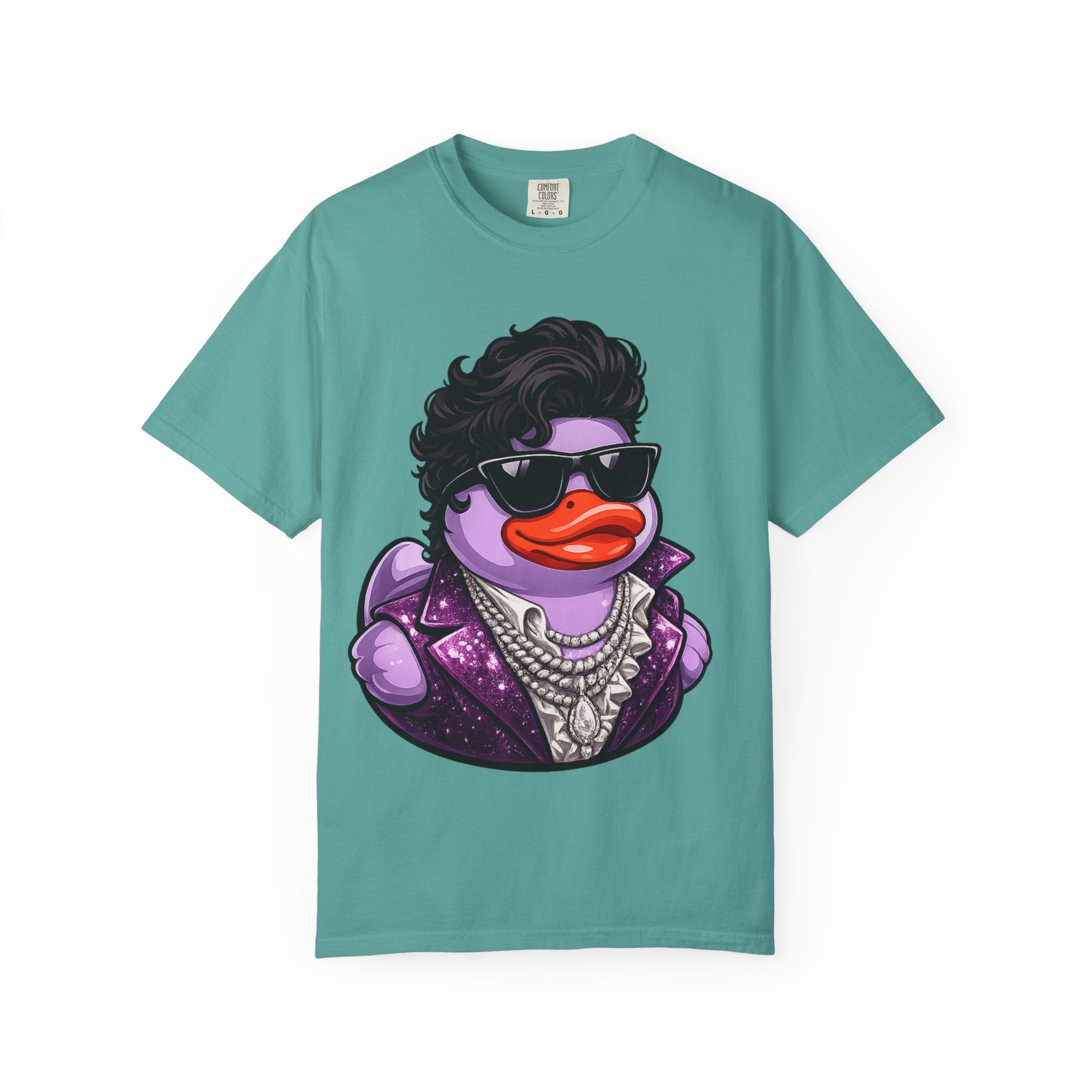 Purple Rock and Soul Rubber Duck graphic T-Shirt