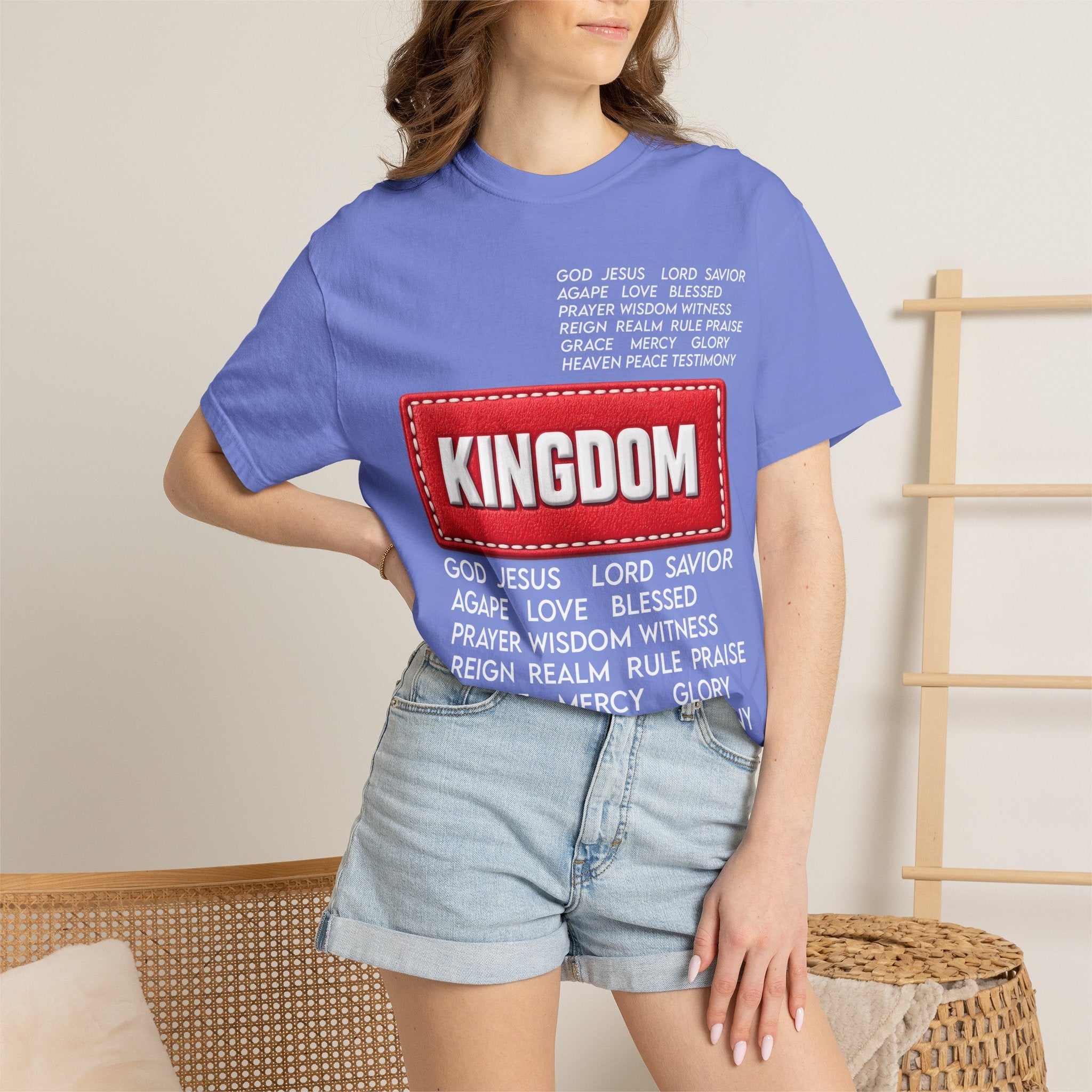 Kingdom Faith T-Shirt — Christian Inspirational Tee with 'KINGDOM' Text